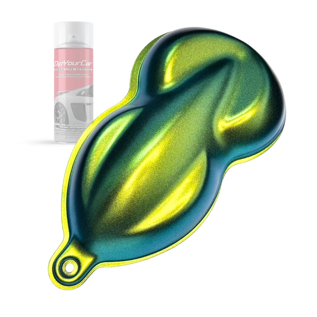 Cobra ColorShift TopCoat aerosol spray can for dip pearl finishes, showing a sleek black can with colorful branding.