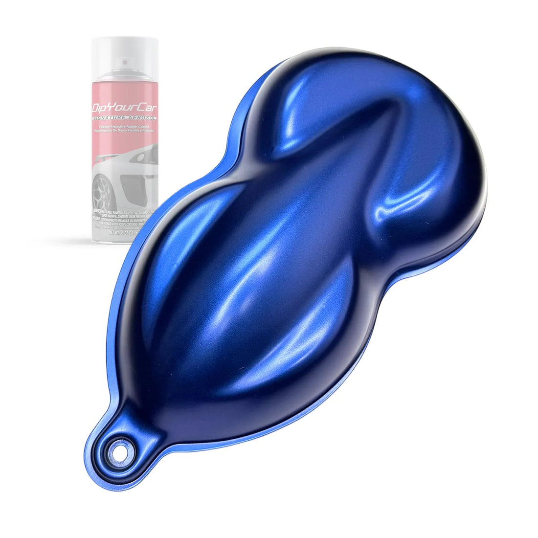Mariana Blue TopCoat aerosol spray from Dip Pearl Aerosols by DipYourCar.com, featuring a vibrant blue finish for automotive detailing.