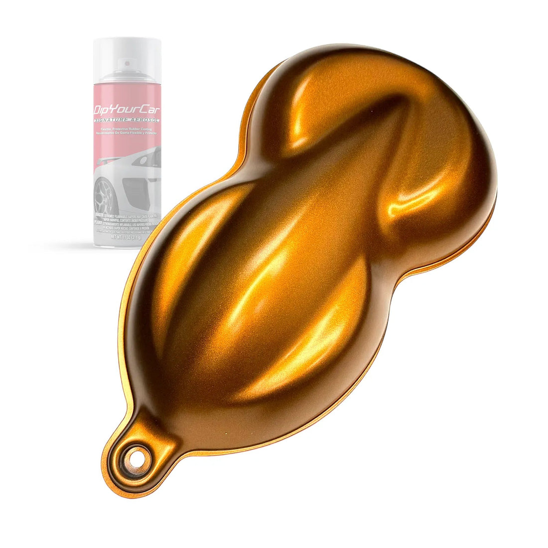 DipYourCar Mojave Orange TopCoat Dip Pearl Aerosol spray can for automotive customization, featuring vibrant orange color and high-quality finish.