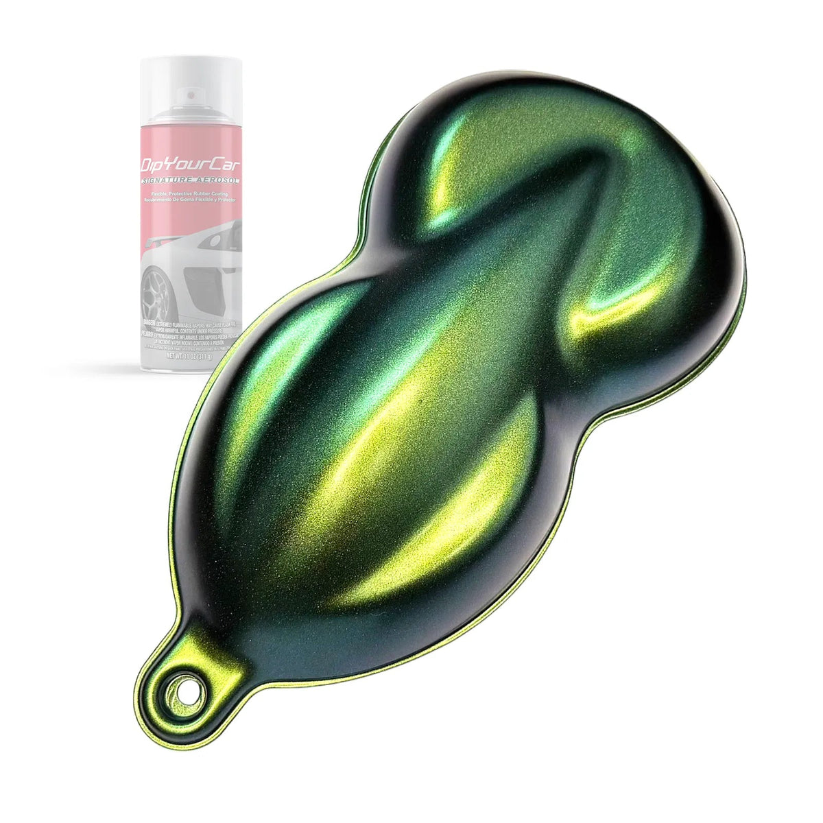 Olive Blueberry Dip Pearl Aerosol Flip TopCoat by DipYourCar.com, metallic finish, aerosol spray can with flip-top lid.