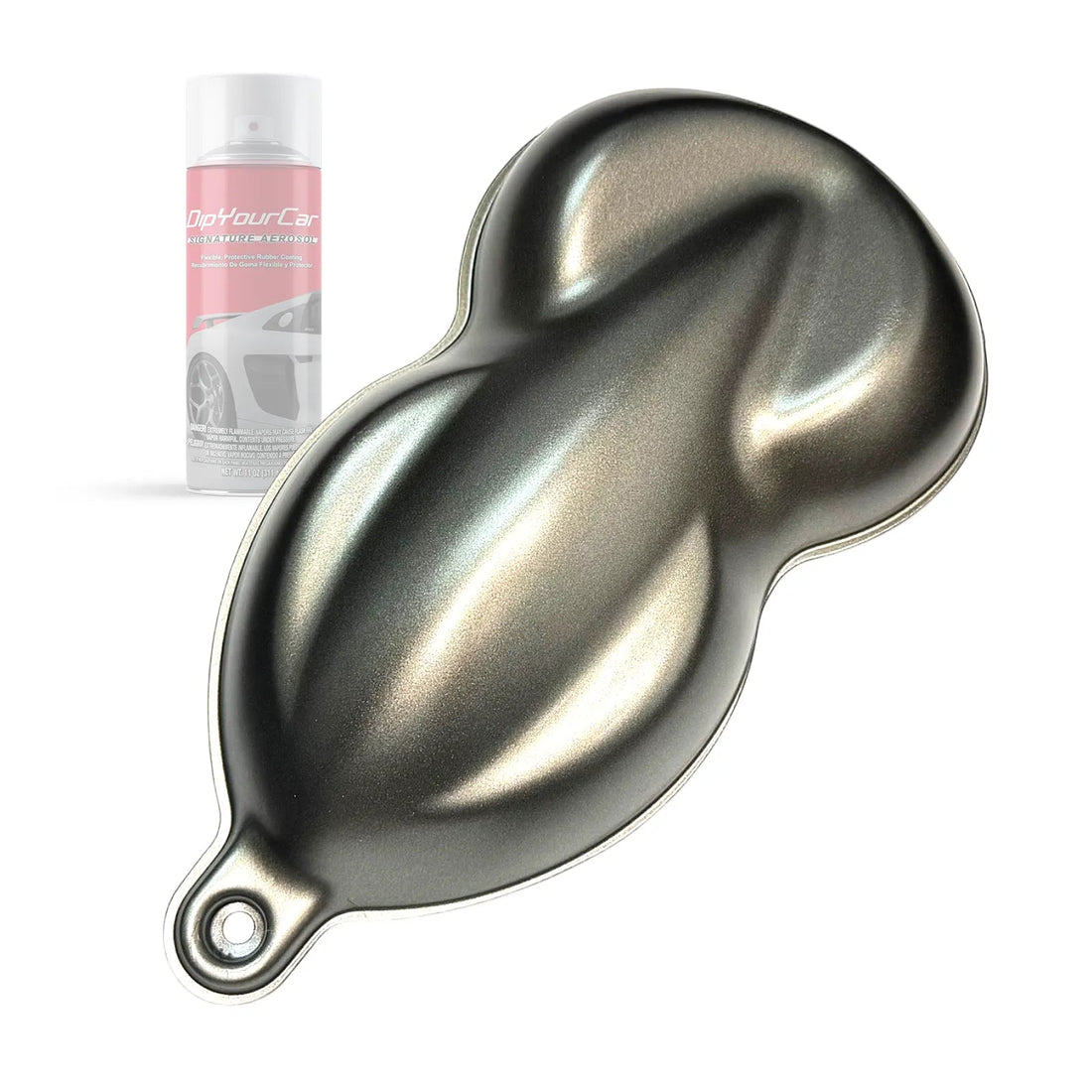 Raw titanium Dip Pearl aerosol from DipYourCar.com, featuring a sleek metallic finish for custom automotive wraps.