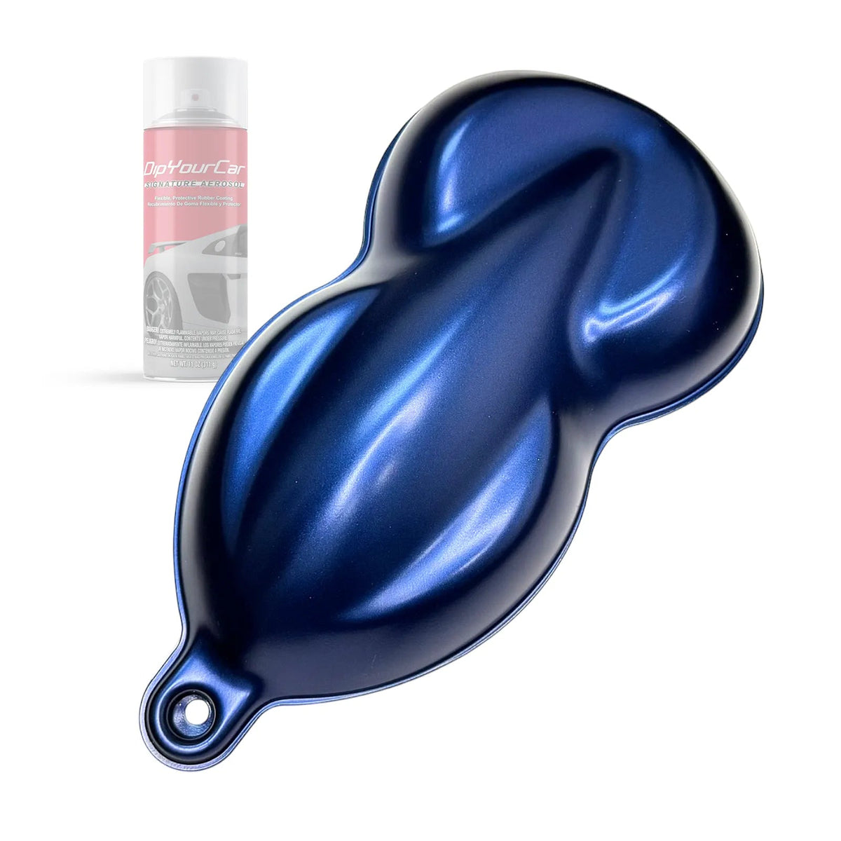 DipYourCar.com Relic Blue TopCoat Dip Pearl Aerosol spray can for vehicle customization and vibrant blue automotive coatings.