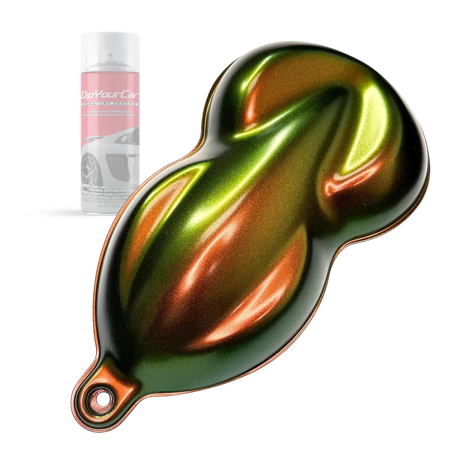 DipYourCar ZGF HyperShift® TopCoat aerosol spray bottle of Dip Pearl Aerosols with iridescent finish and vibrant color shift.