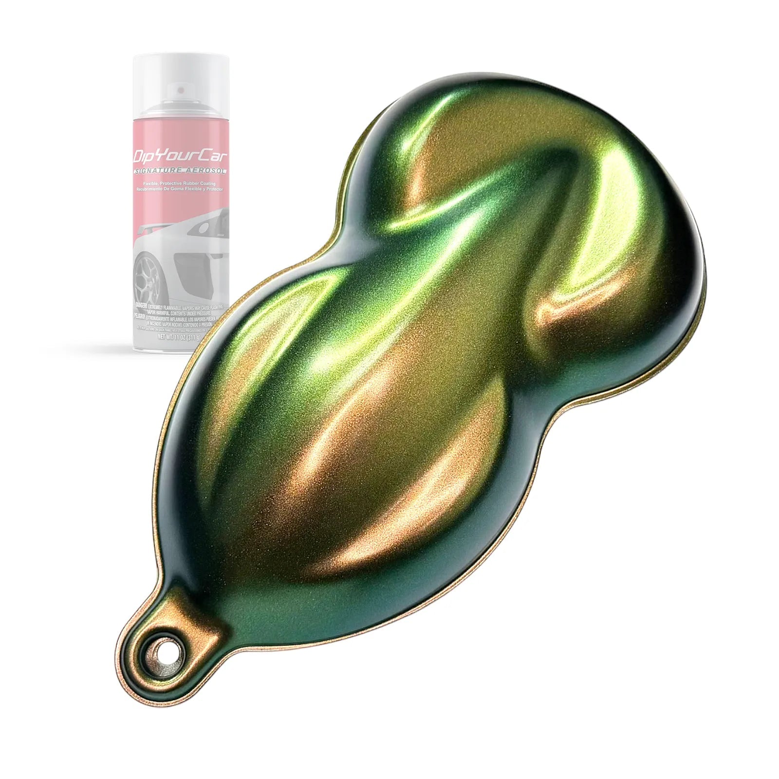 DipYourCar.com ZGP HyperShift® TopCoat aerosol spray for dip pearl automotive coatings, showcasing a sleek metallic finish.