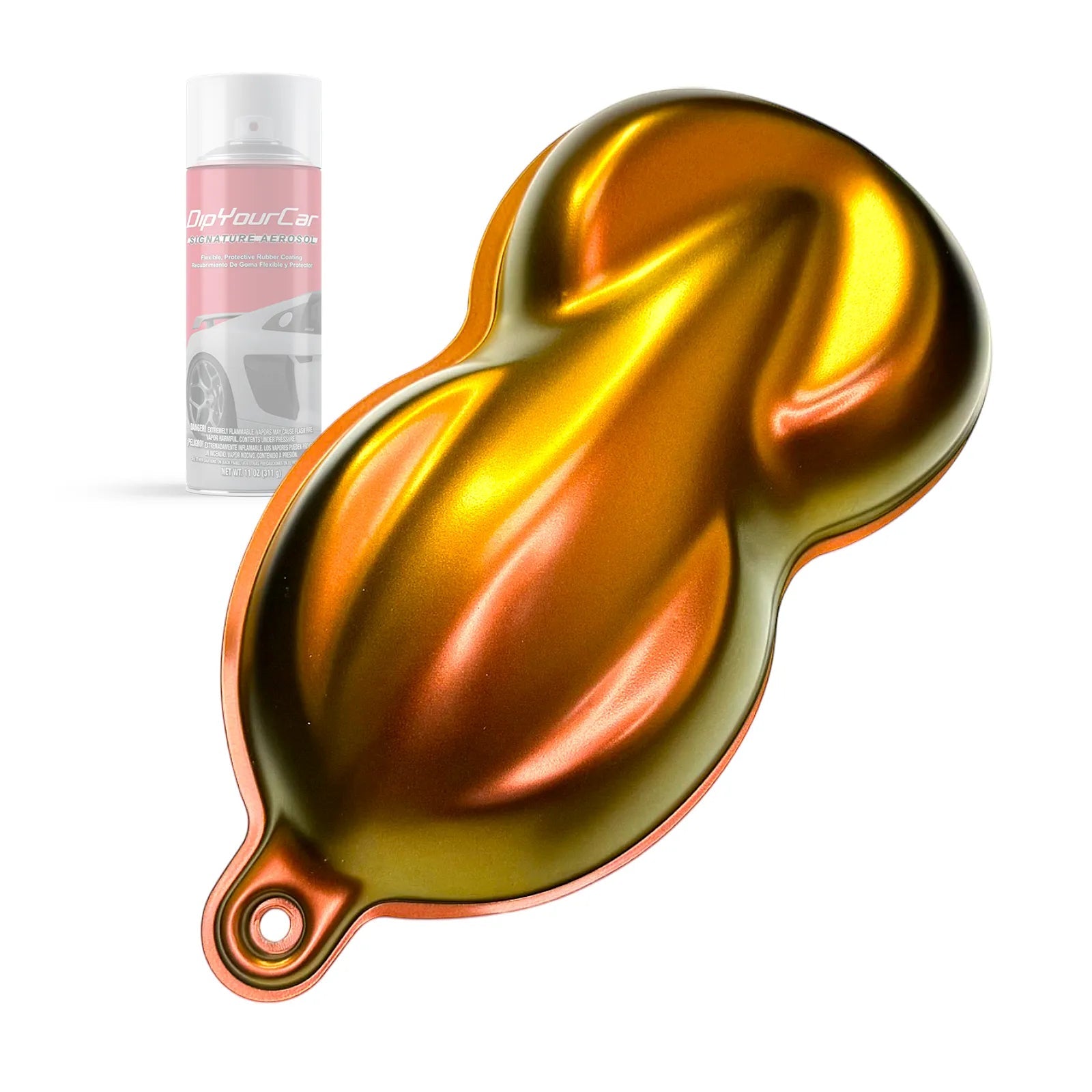 DipYourCar.com ZTO HyperShift® TopCoat aerosol spray bottle for dip pearl effects, showcasing vibrant color and glossy finish.