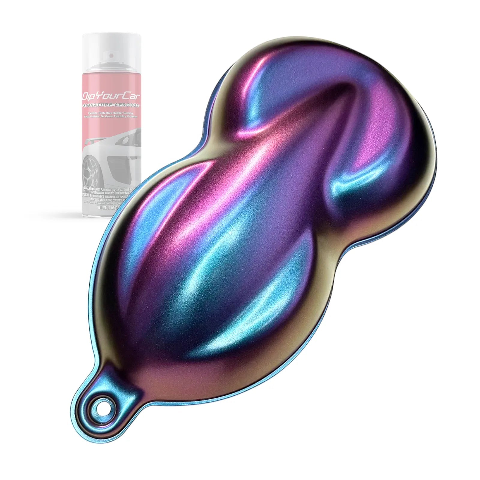 DipYourCar ZTP HyperShift TopCoat aerosol spray bottle with dip pearl finish for vehicle customization.