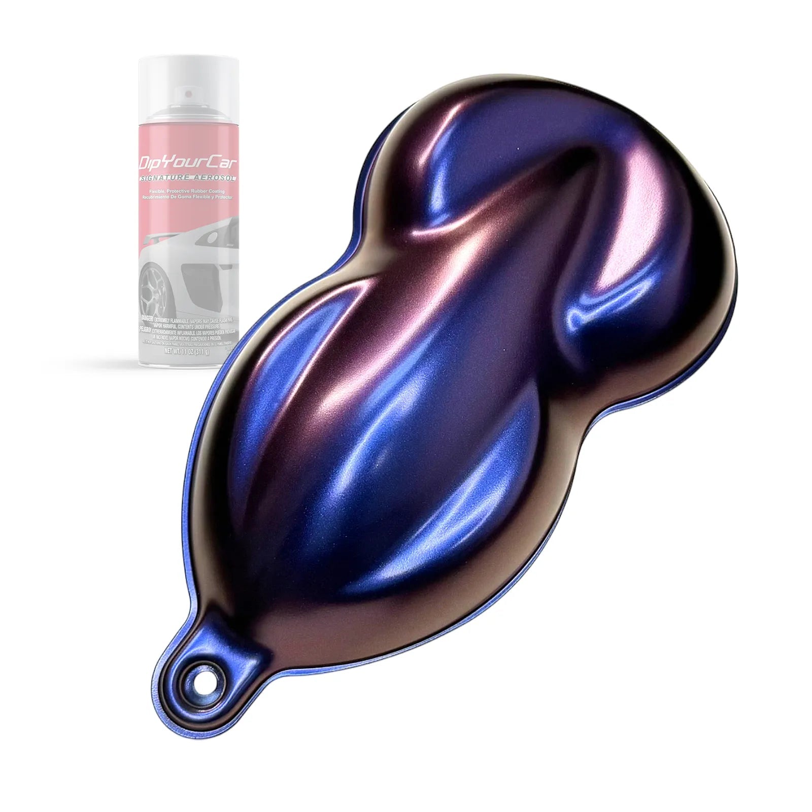 DipYourCar ZTU HyperShift TopCoat Dip Pearl Aerosol spray can with black cap, used for creating vibrant, shifting automotive paint effects.