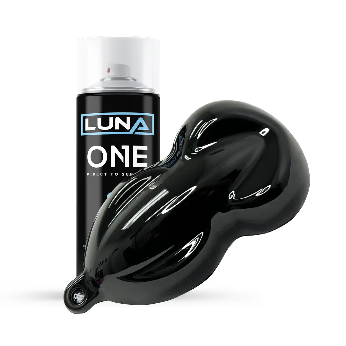 High-gloss Luna One Wheel Kit by DipYourCar.com showing sleek, custom-designed wheels with a shiny finish.