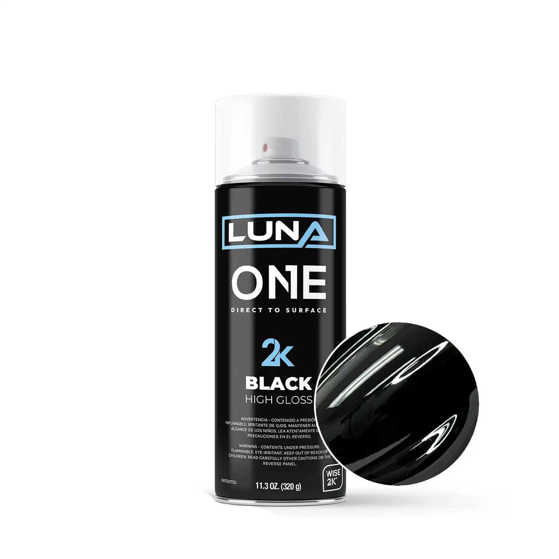 DipYourCar Luna One Aerosols with high gloss finish, showcasing vibrant, reflective automotive spray paint on a vehicle surface.