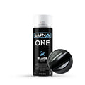 High-gloss Luna One Aerosols by DipYourCar.com, showcasing vibrant, shiny car paint in a spray can for custom automotive finishes.