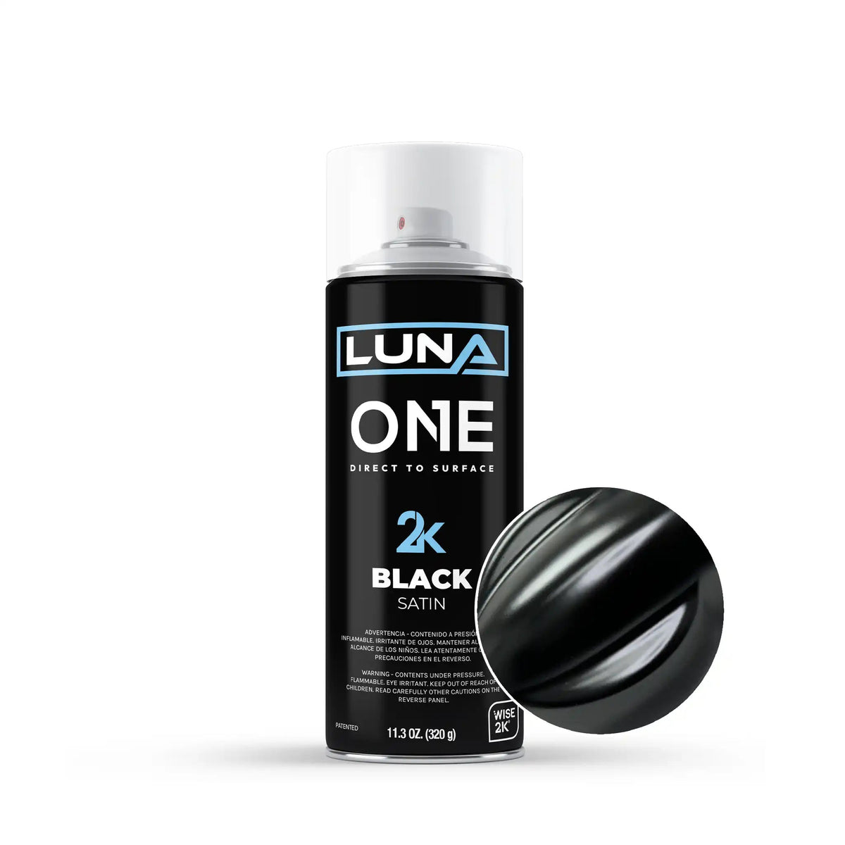 High-gloss Luna One Aerosols by DipYourCar.com, showcasing vibrant, shiny car paint in a spray can for custom automotive finishes.