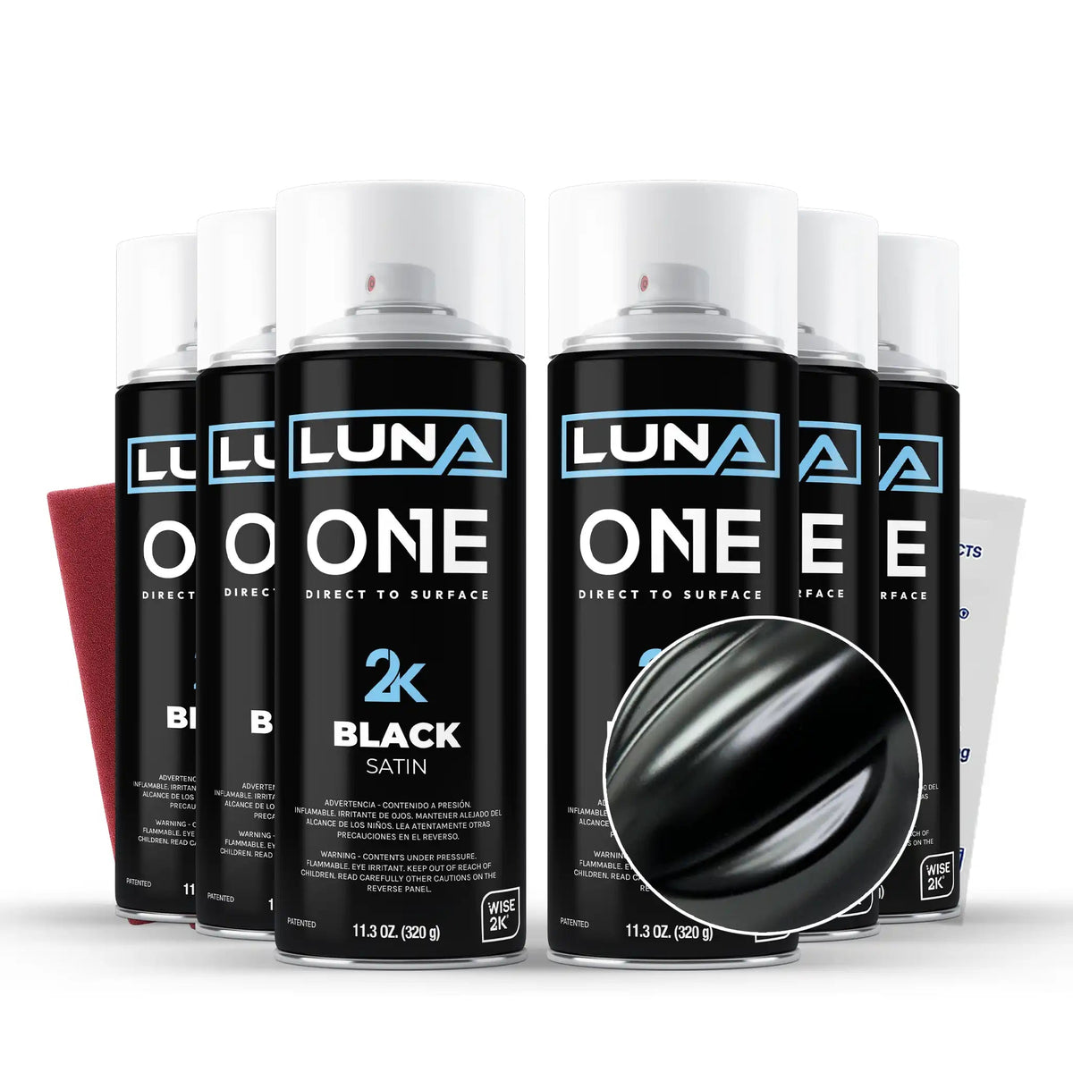 High-gloss Luna One aerosol spray by DipYourCar.com, featuring vibrant color and smooth finish for automotive customization.