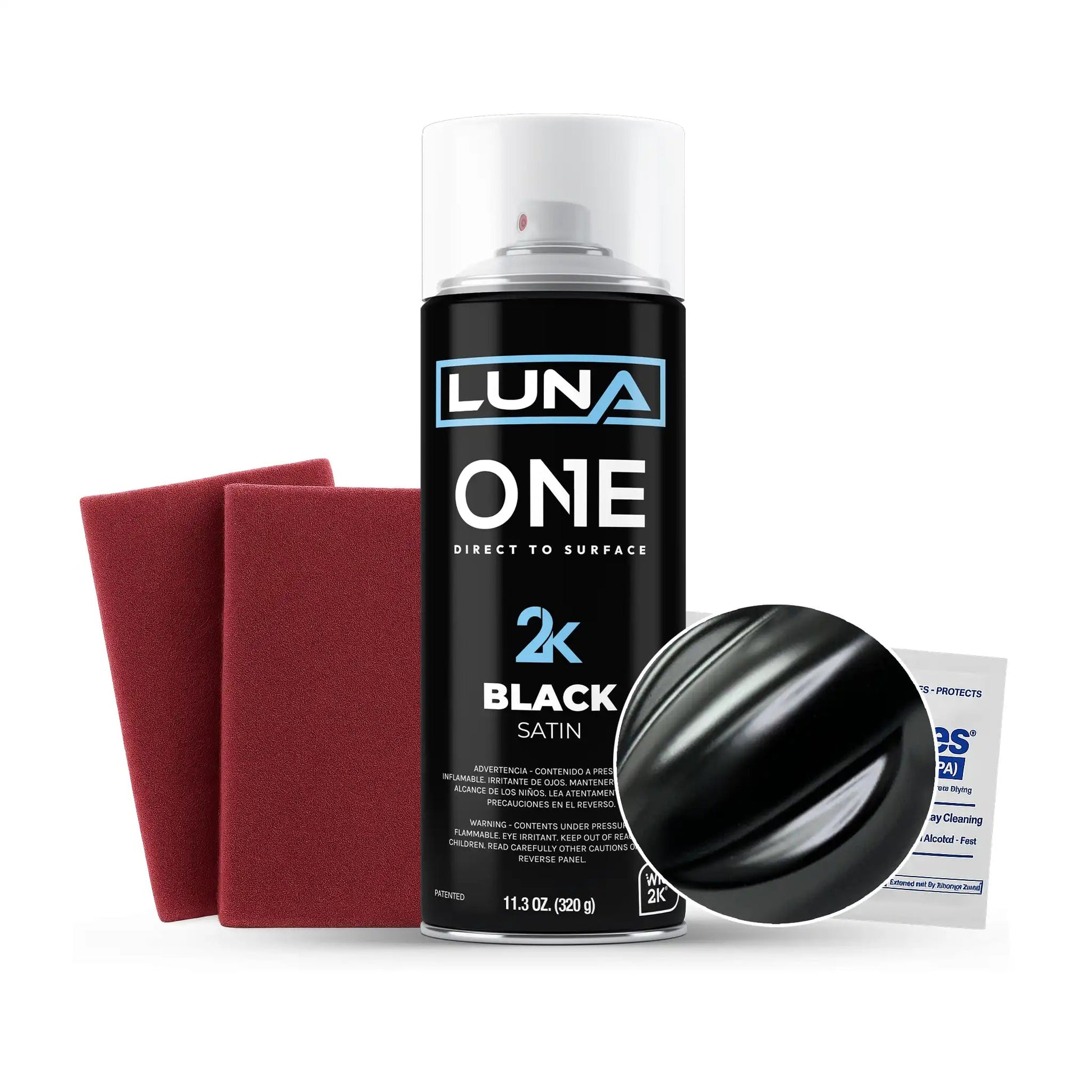 High-gloss Luna One Trim Kit from DipYourCar.com, featuring a small can of vibrant, durable automotive trim paint.