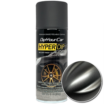Anthracite Grey HyperDip aerosol can from DipYourCar.com, used for DIY vehicle color customization.