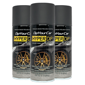 Anthracite grey HyperDip aerosol from DipYourCar.com, a versatile spray for automotive customization and color coating.
