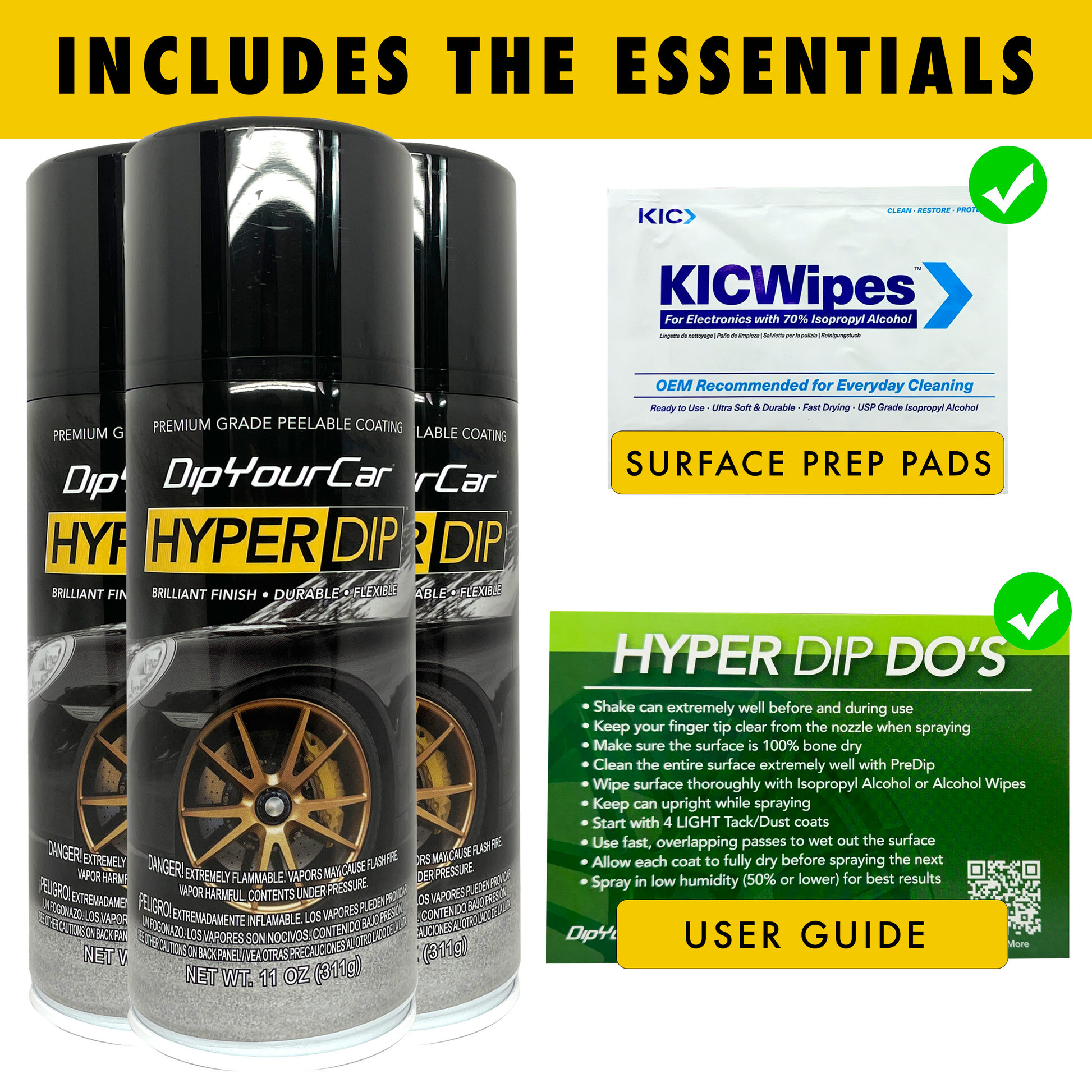 Black Emerald Metallic HyperDip aerosol spray from DipYourCar HyperDip Aerosols collection, designed for automotive custom finishes.