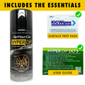 Black Emerald Metallic HyperDip aerosol spray from DipYourCar.com, showing a can of HyperDip Aerosols with vibrant metallic finish.