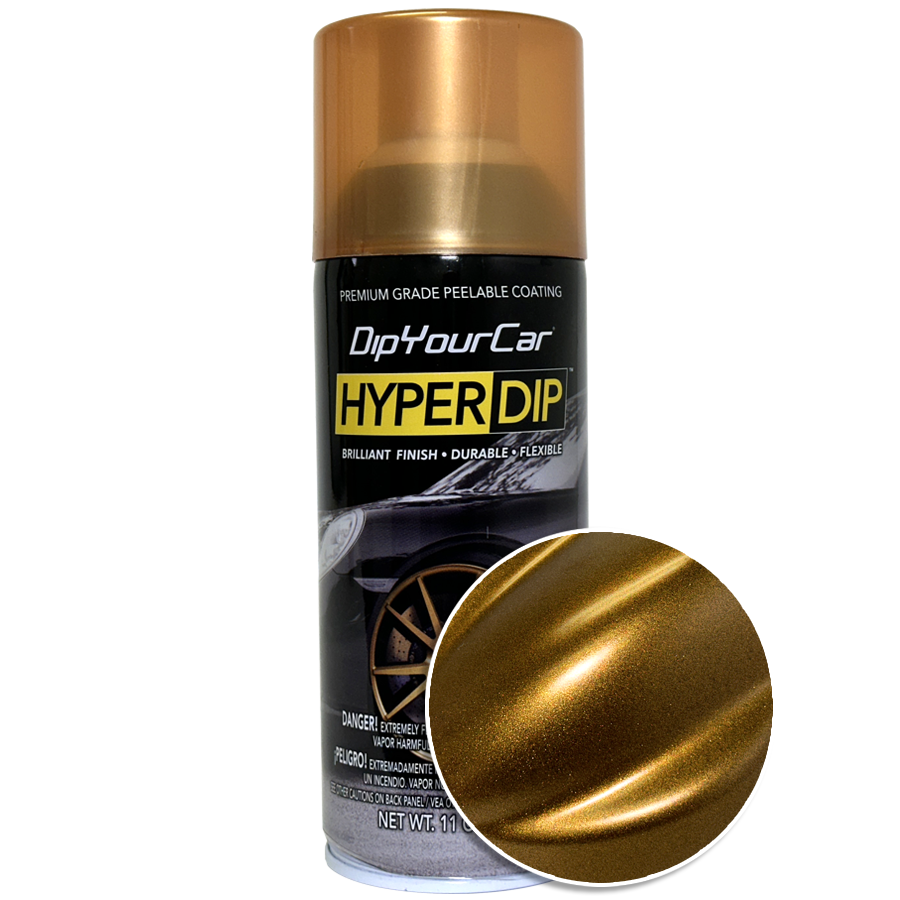 Burnt Copper HyperDip aerosol can from DipYourCar.com, used for creating a vibrant, metallic copper coating on vehicles.