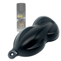 Frozen Black HyperDip aerosol spray from DipYourCar.com, showcasing a sleek black HyperDip coating for vehicle customization.