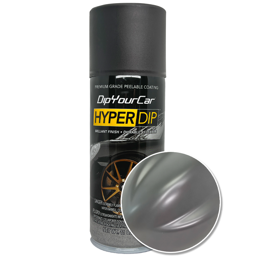 Nardo Grey HyperDip aerosol spray from DipYourCar.com showing a single can of Nardo Grey HyperDip for automotive customization.