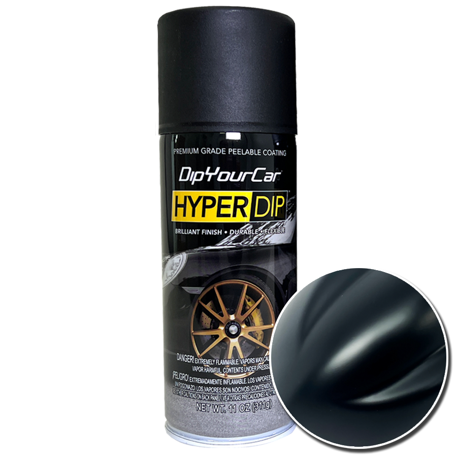 Shadow Black HyperDip aerosol can from DipYourCar.com, featuring sleek black HyperDip spray for automotive customization.