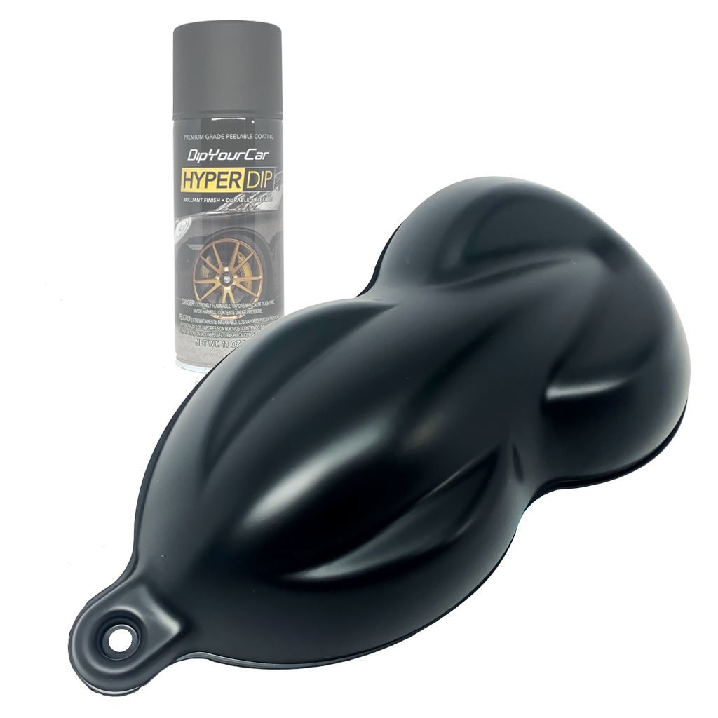 Shadow Black HyperDip aerosol spray by DipYourCar.com, showing a single can of HyperDip for automotive customization.