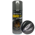 Black and grey HyperDip aerosol can from DipYourCar.com in Stealth Grey color for automotive dip applications.