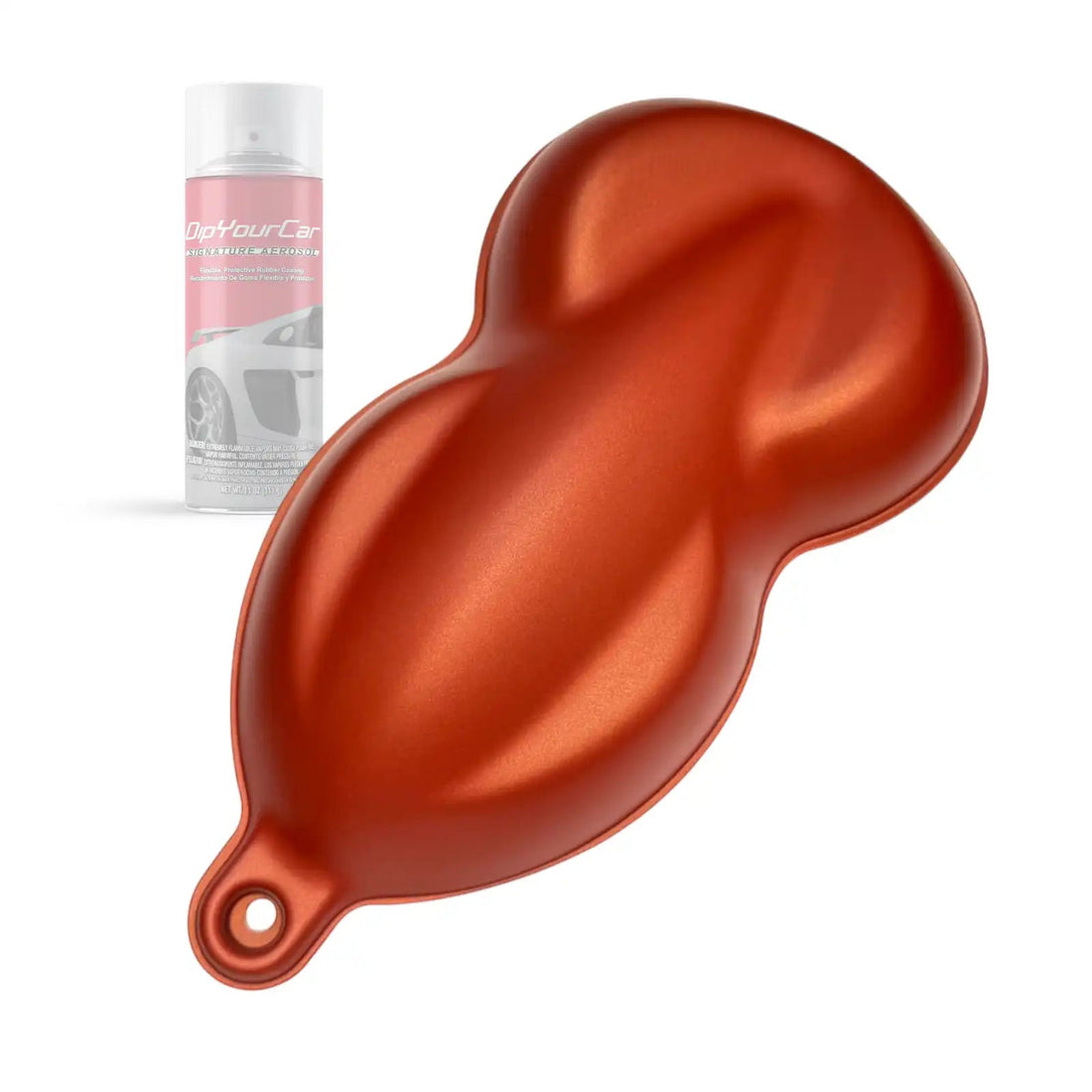 Carmine red peelable aerosol spray can from DipYourCar.com, used for temporary car wraps and custom vehicle detailing.