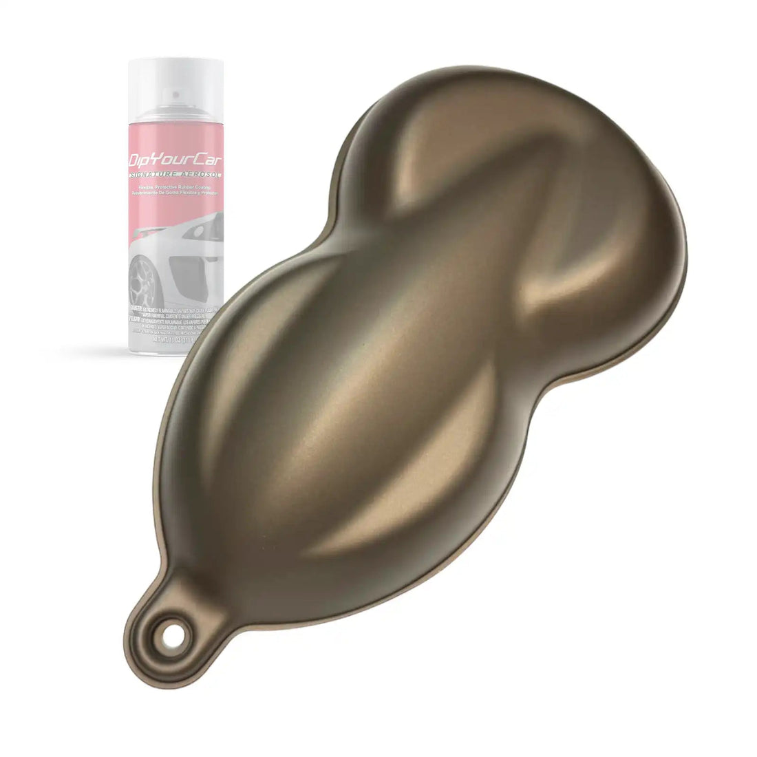 Chocolate Ore peelable aerosol spray by DipYourCar.com, showing a can of peelable automotive coating with chocolate-colored finish.