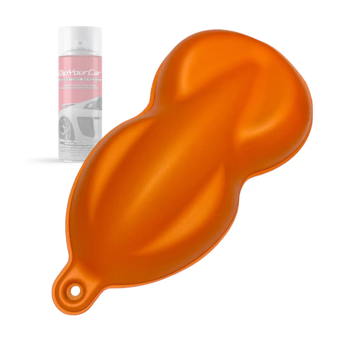 Mandarin Orange PDS Aerosol peelable spray can by DipYourCar.com, designed for automotive color application and customization.