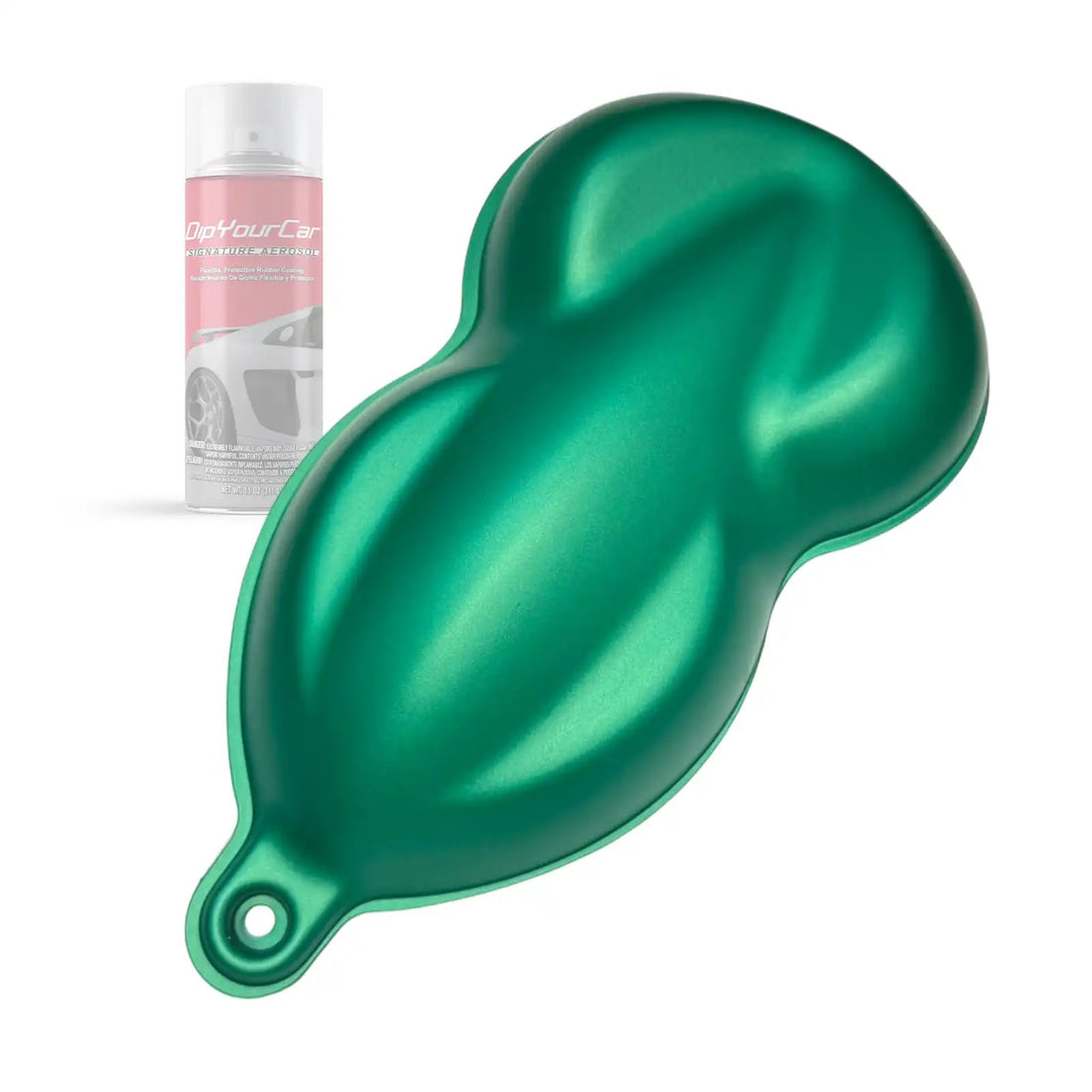 NiO Green PDS peelable aerosol spray can from DipYourCar.com, used for temporary vehicle coatings and customization.