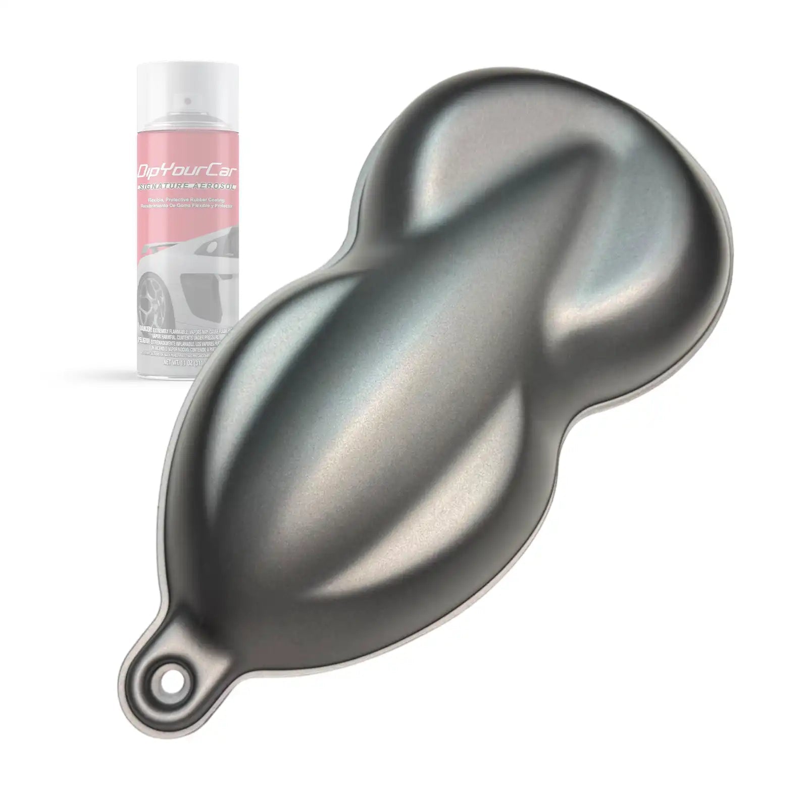 Space Grey PDS Peelable Aerosol from DipYourCar.com, showing the aerosol can with grey finish and branding details.