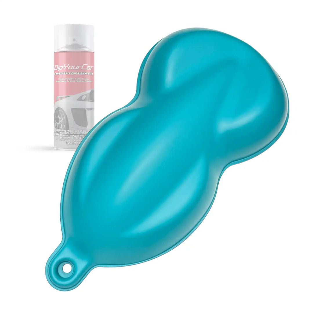 Intense Teal PDS peelable aerosol spray can from DipYourCar.com, used for automotive custom paint applications.