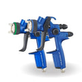 SATAjet 1500 B spray gun with RPS cups for automotive painting by DipYourCar.com, shown with RPS cup attachments.
