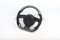 Custom Audi R8 and TT steering wheel by Exclusive Steering, featuring a sleek black leather and silver accents design.