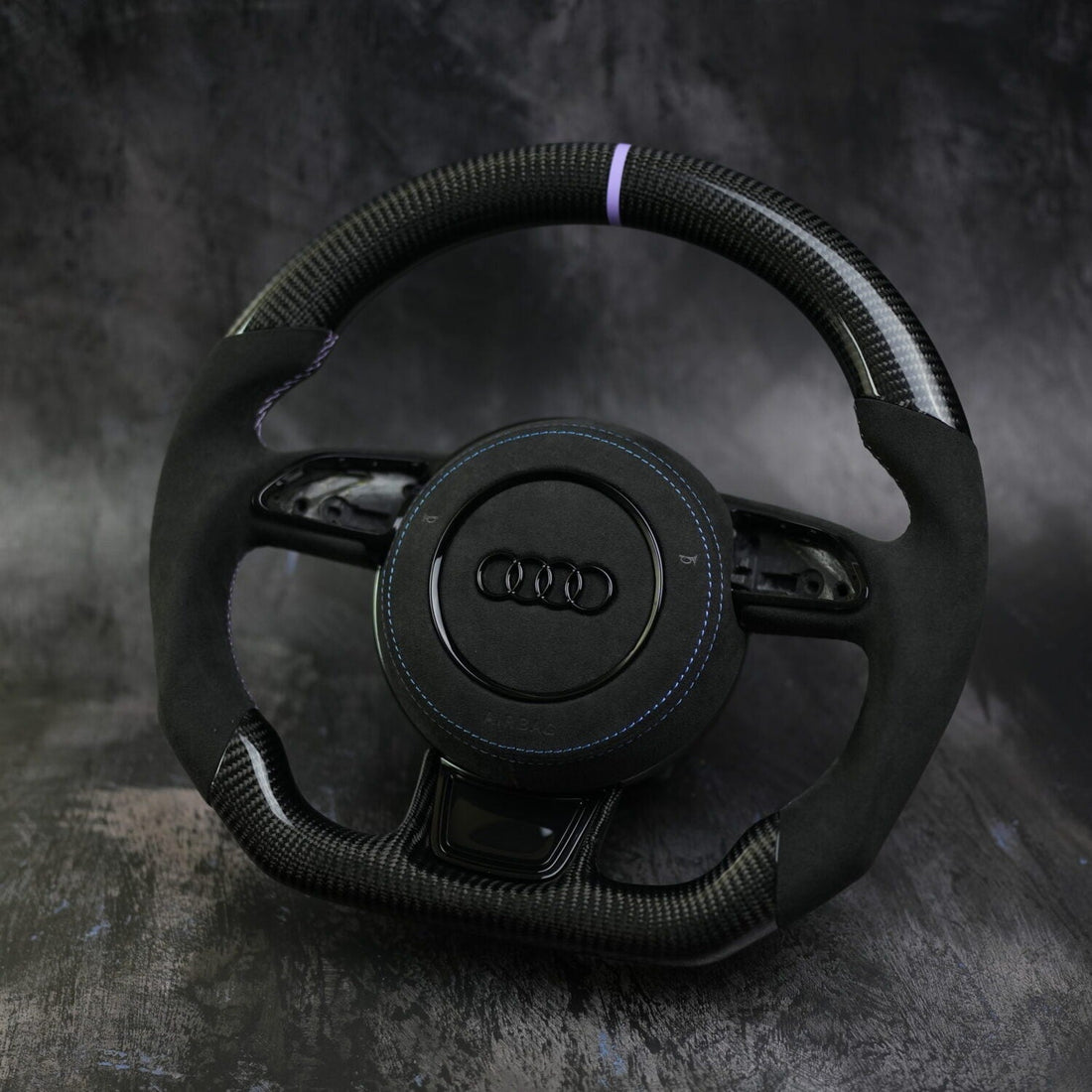 Custom Audi steering wheel for 2012-2018 A3, A4, A5, A6, A7, A8, S3, S4, S5, S6, S7, S8, RS7 by Exclusive Steering.