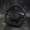 Custom Audi steering wheel for 2012-2018 A3, A4, A5, A6, A7, A8, S3, S4, S5, S6, S7, S8, RS7 by Exclusive Steering.