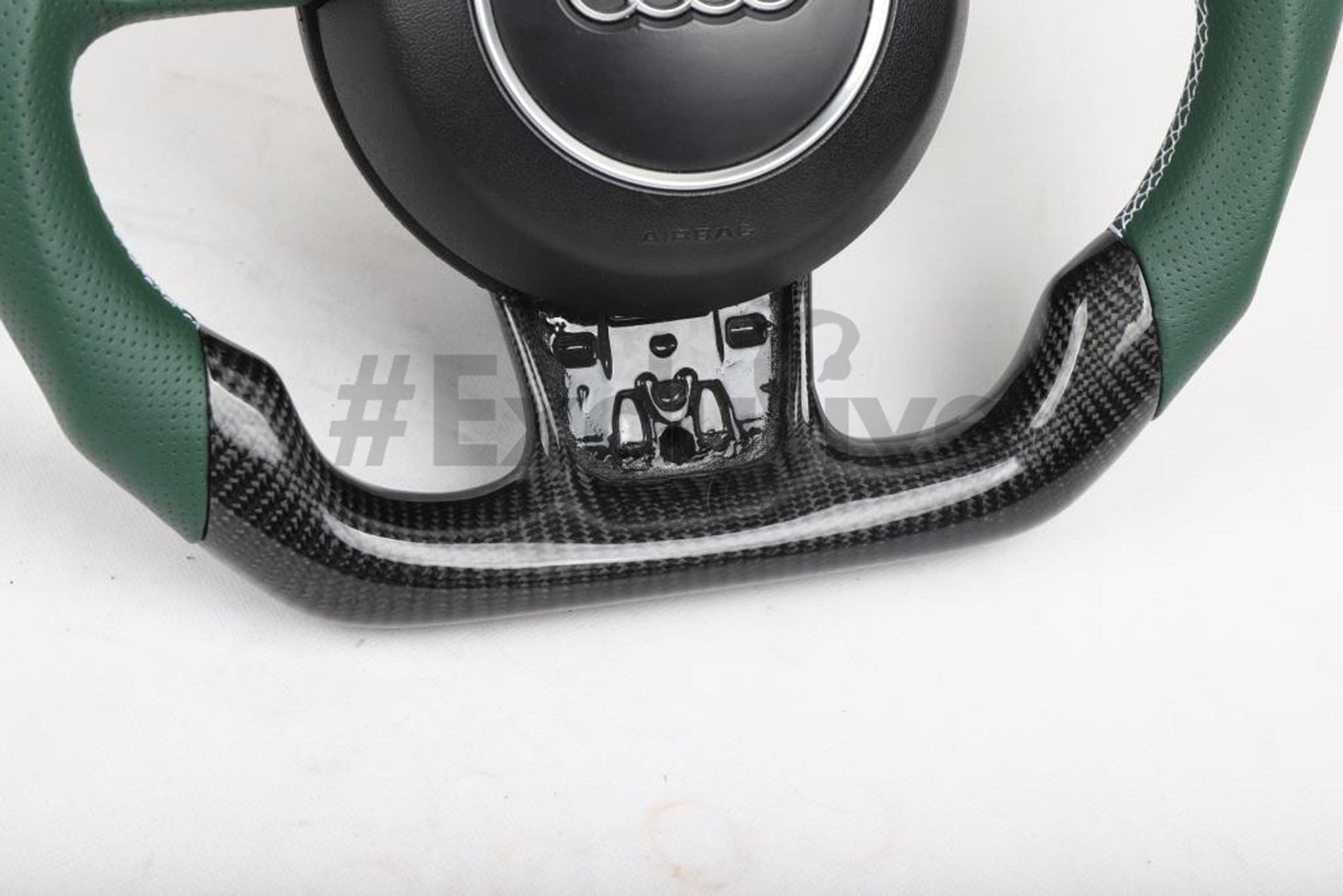 Custom Audi steering wheel for 2012-2018 A3, A4, A5, A6, A7, A8, S3, S4, S5, S6, S7, S8, RS7 by Exclusive Steering.