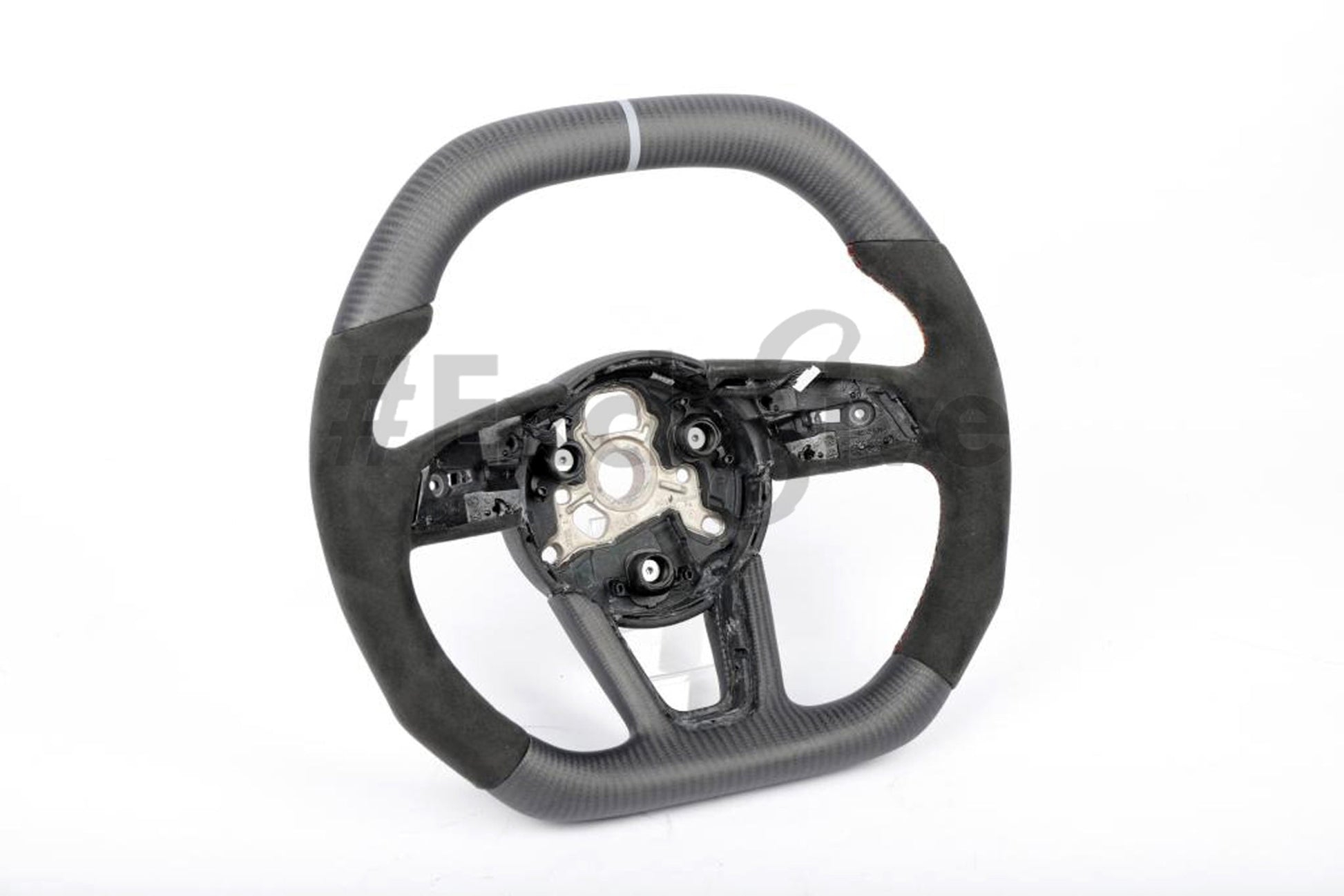 Custom Audi A5 S3 RS3 S4 RS4 S5 RS5 steering wheel by Exclusive Steering, showcasing leather grip and sporty design.