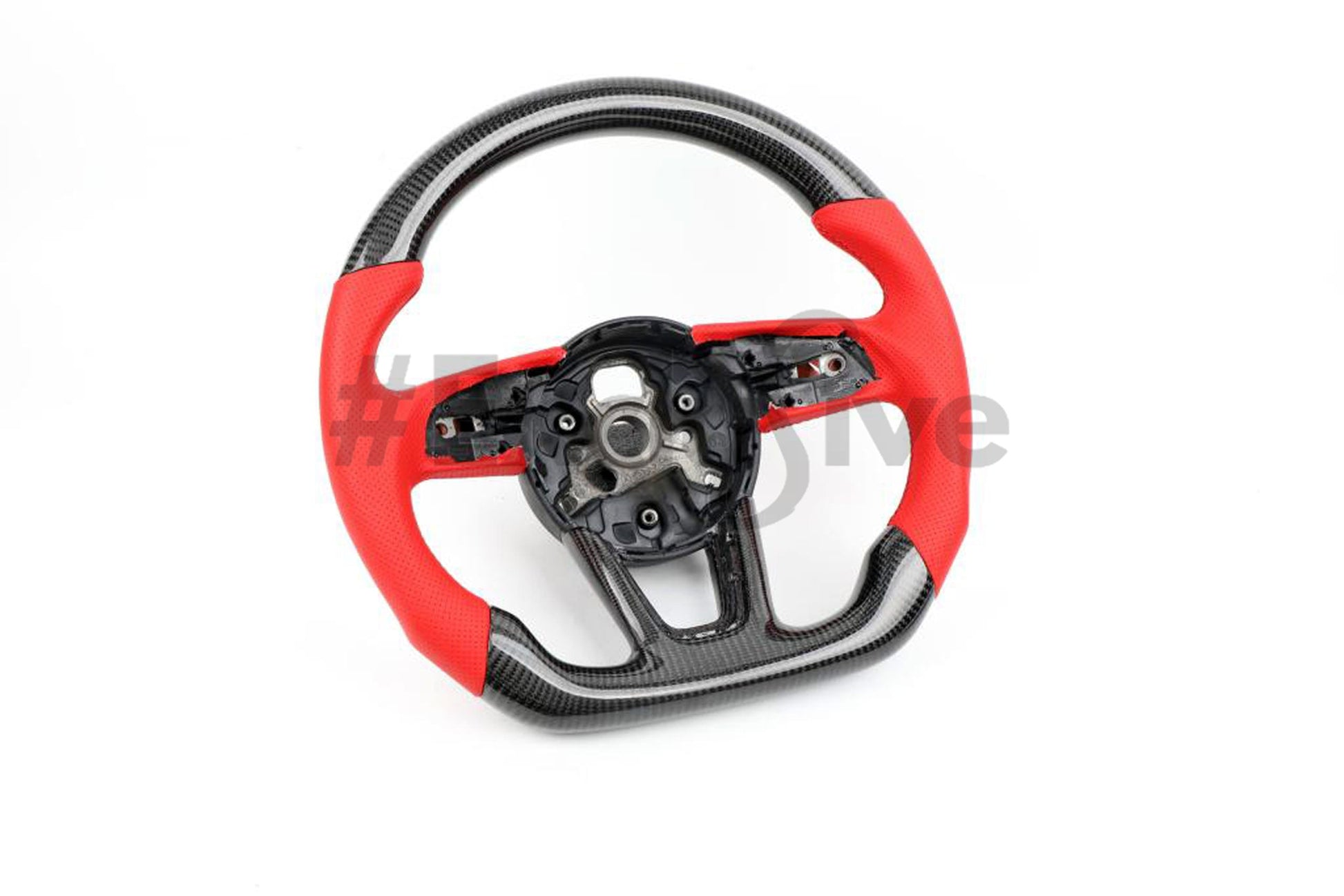 Custom Audi A5 S3 RS3 S4 RS4 S5 RS5 steering wheel by Exclusive Steering, featuring premium leather and sporty design.