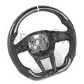 Custom Audi A6, S6, RS6, A7, S7, RS7, C8 steering wheel by Exclusive Steering, featuring premium leather and sporty design.
