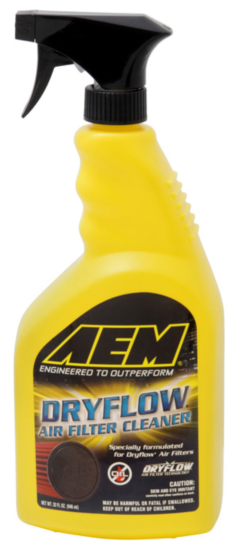 FR SPORT AEM Air Filter Cleaner 32oz bottle, effective induction air filter cleaner for vehicle maintenance and performance.