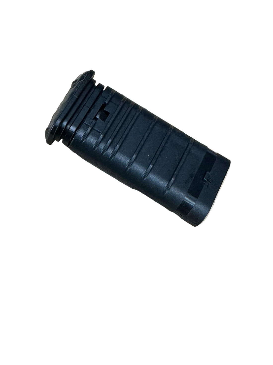 IRL LLC exhaust valve actuator plug, automotive replacement part, black plastic connector with electrical components visible