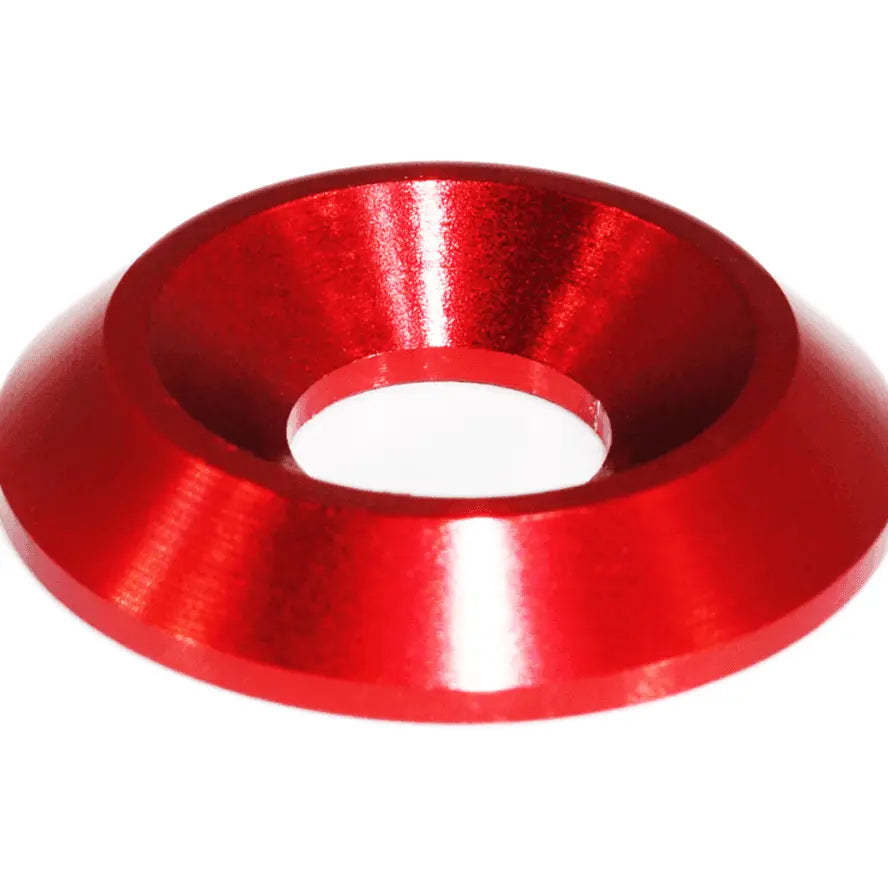 Gloss red painted M6 Fender Bolt for Acura NSX from ZSPEC Stage 3 Dress Up Bolts® Fastener Kit, stainless and billet construction