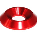 Red painted stainless steel and billet ZSPEC Stage 2 Dress Up Bolts® fastener kit for 2004-2008 Audi A4 B7 3.0L.