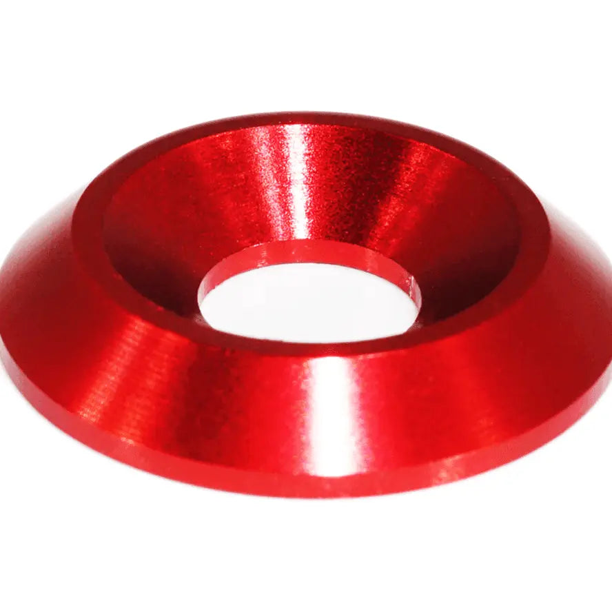 Red painted stainless steel and billet ZSPEC Stage 2 Dress Up Bolts® fastener kit for 2004-2008 Audi A4 B7 3.0L.