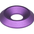 Matte purple painted M6 fender fasteners from ZSPEC 