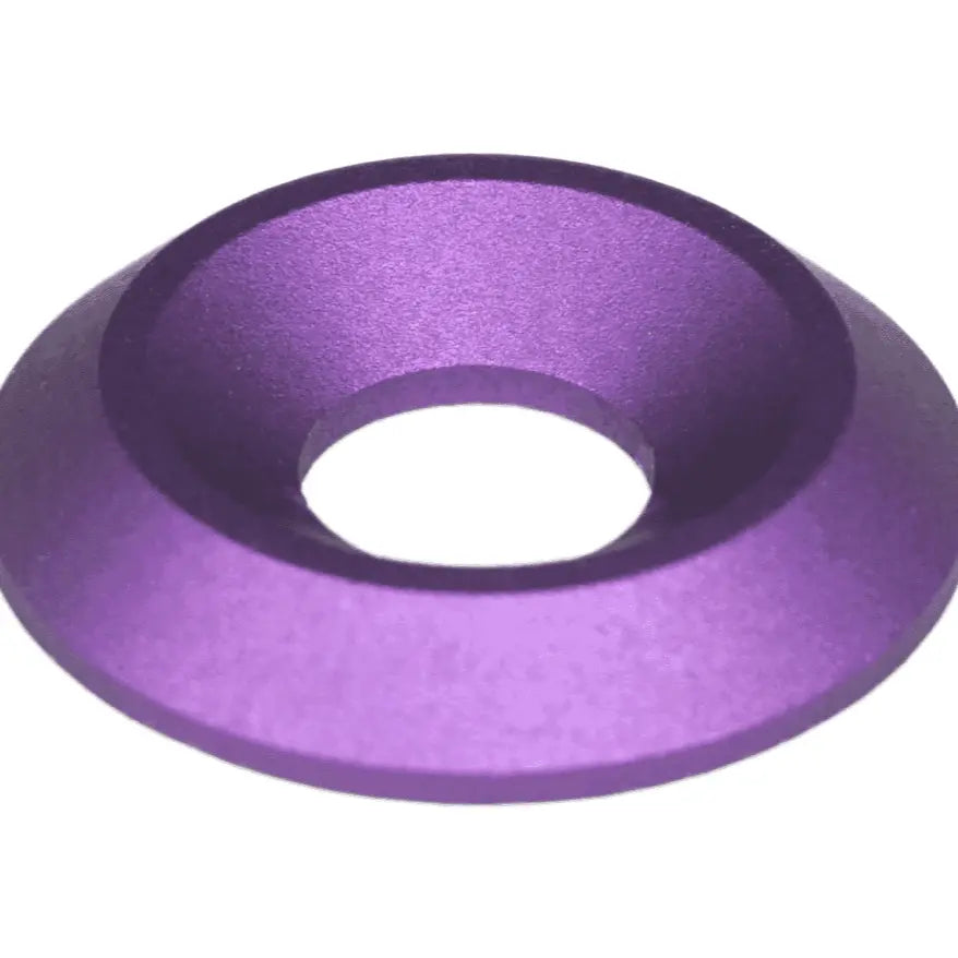 Matte purple painted M6 fender fasteners from ZSPEC "Stage 2" Dress Up Bolts® kit for 2004-2008 Audi A4 B7 3.0L.