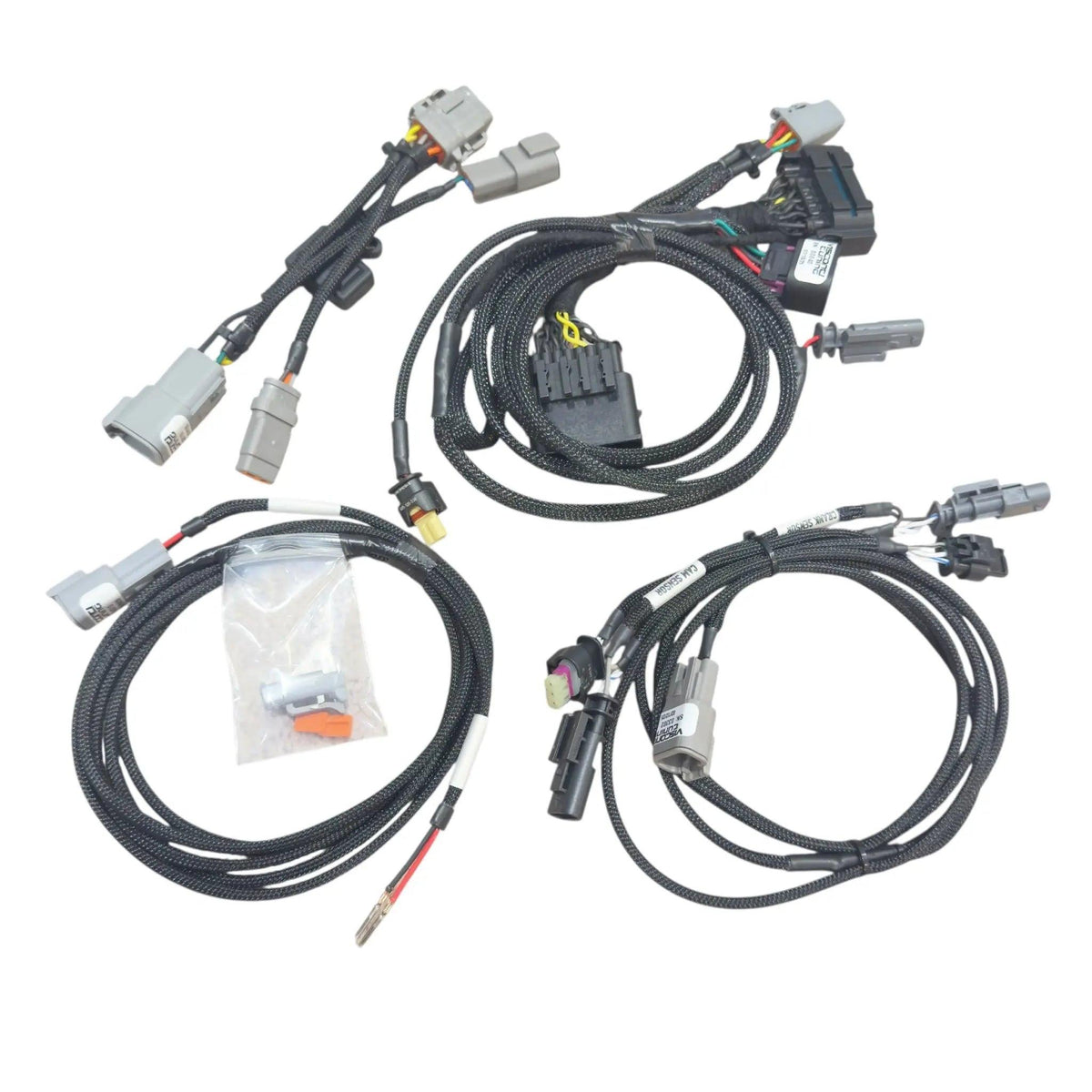 MOTIV ReFlex+ Install Harness for BMW B58 and S58 engines, plug-and-play connection, visible wiring and connector for installation.