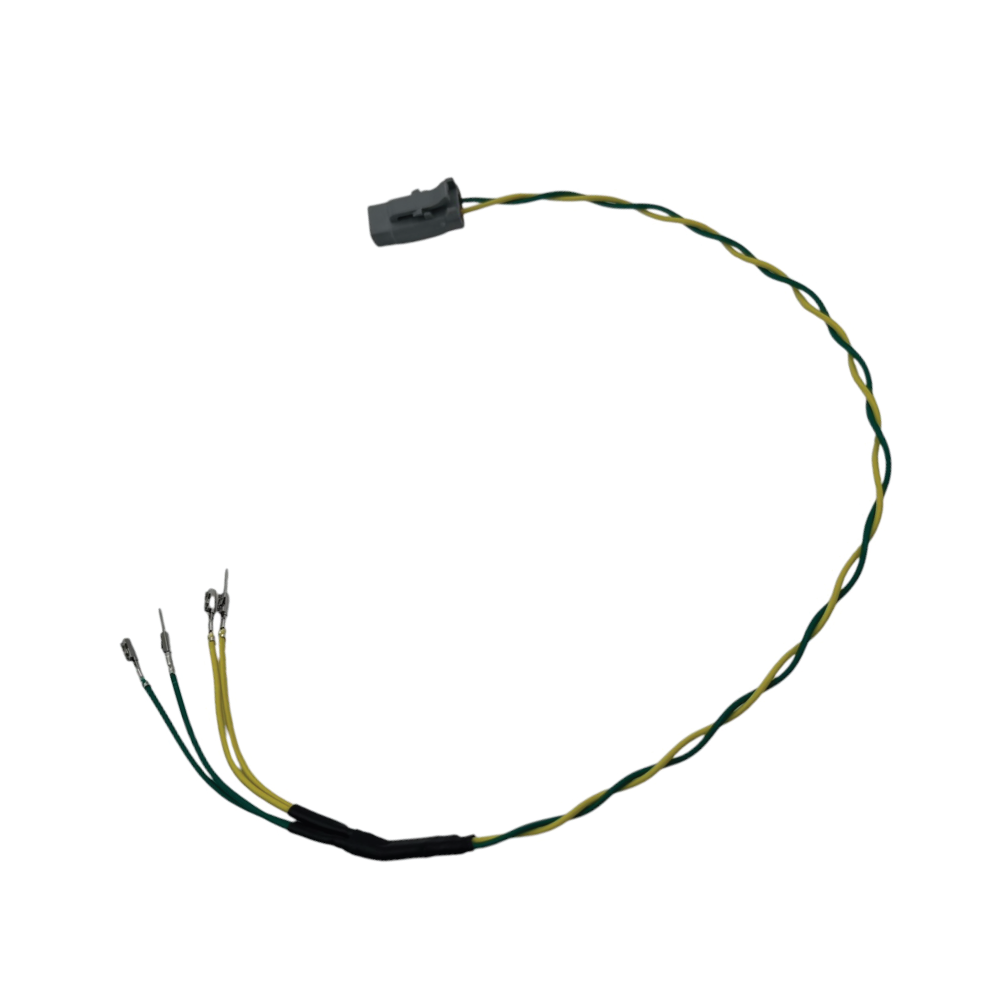 MOTIV FlexFuel+ CANBus Connector for BMW N54 engine, black plastic connector with multiple pins and wires for fuel system integration.